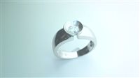 Ringe Dame SOLITARIO ORO ZIRCONE in Weißgold Zirconia SOLITARIO ZIRC P C/C 5.90 Sommer B
